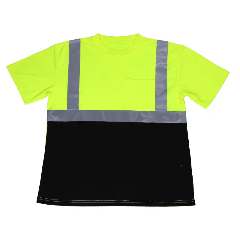 HBC ropa de seguridad reflectante de alta visibilidad sitio de construcción ropa fluorescente chaleco secado rápido uniforme de trabajo de seguridad con Lo