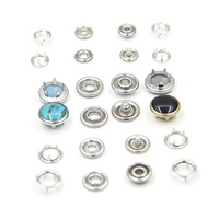 Accessoires de vêtement OEM couvercle en alliage de zinc personnalisé bébé bouton pression broche anneau métal bouton pression pince