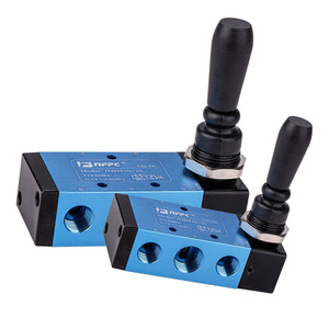 วาล์วควบคุมทิศทางแบบแมนนวล 5 ทาง รุ่น Nfpc 4H310-10S แรงดัน 0.8 Mpa แบบเกลียวใน มุมโค้งงอ - Product Image 1