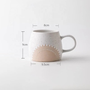 Taza de café de cerámica mate con olla de porcelana esmaltada de sésamo para desayuno colorido Popular de estilo japonés - Product Image 2