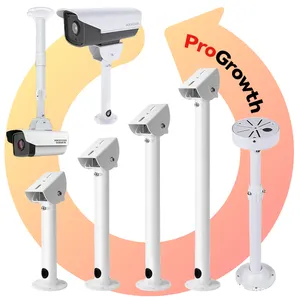 Penyangga Monitor teleskopik, dudukan CCTV logam campuran Universal 35/37/45mm kamera kubah peluru