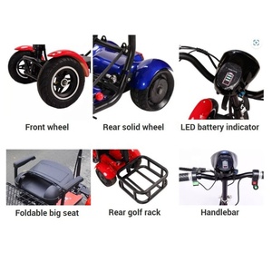 FOLD 2 Golf Four-wheel Brushless Lithium <strong>Battery</strong> Waterproof <strong>Mobility</strong> <strong>Scooter</strong> with 20km/h Max Speed - Product Image 3