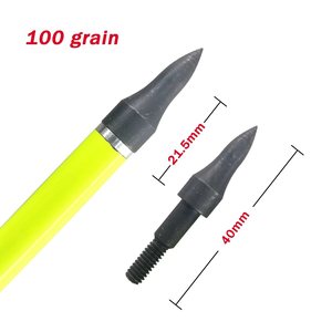 Punte per Frecce <span class=keywords><strong>da</strong></span> Tiro con l'Arco <span class=keywords><strong>75</strong></span>/100/125 Grani, Punte <span class=keywords><strong>da</strong></span> Campo, Accessori per Arco per Aste <span class=keywords><strong>da</strong></span> 6,2mm, Caccia e Tiro - Product Image 6