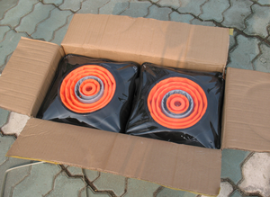 Cones De Trafego 500mm Straßen kegel aus wasserdichtem Oxford-Stoff mit Gummi basis 50cm tragbarer zusammen klappbarer Verkehrs kegel - Product Image 6