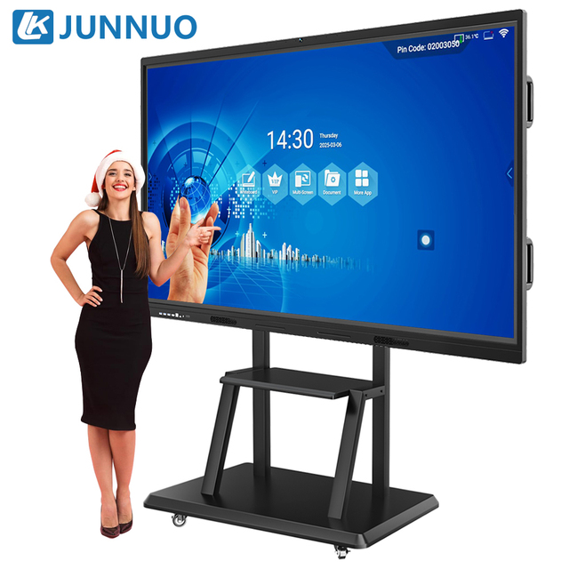 55 65 75 86 100 Inch 20-Point Touch 4K High Definition Interactive Smart Board with Android+Windows