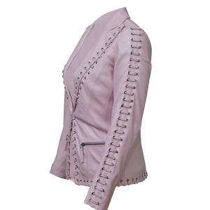 Chaquetas de Mujer de Cuero Genuino Transpirables de Nueva Moda, Teñidas Lisas, de Secado Rápido, Ajuste Cómodo, Alta Calidad - Product Image 3