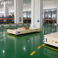 Chariot AGV intelligent à commande autonome alimenté au lithium 40T, véhicule automatique de haute précision pour la manutention de charges lourdes en atelier