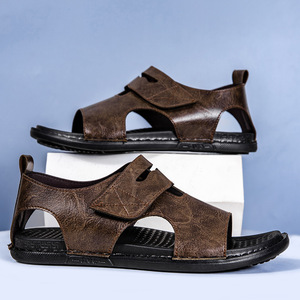 Sandales d'été décontractées et sportives pour hommes, légères, amortissantes, imperméables, respirantes, avec soutien de la voûte plantaire et semelle en acier, idéales pour la marche en extérieur et la plage. - Product Image 2