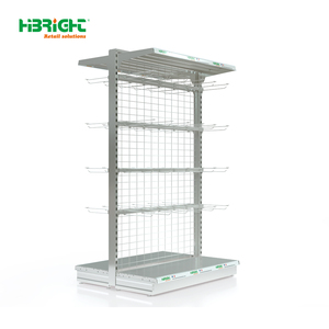 Highbright Modern <b>Wire</b> Back Gondola <b>Shelf</b> for Supermarket & Grocery Stores - Product Image 4