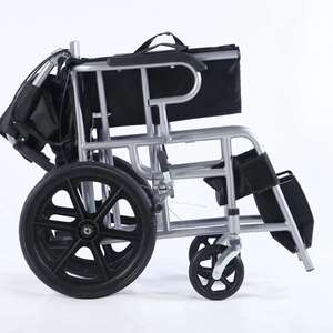 Que vous bénéficiiez de nombreuses bénédiction : Fauteuil roulant manuel avec pneu plein de 16 pouces, roue intégrée en acier à haute teneur en carbone pour personnes âgées et handicapées - Product Image 3