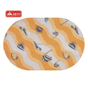 Yuanhua Factory Wholesale price Oval special shaped anti slip PVC floor door mat