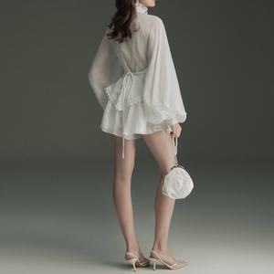 Nouvelle Robe Chemise Élégante et Tendance à Manches Longues pour Femme, Personnalisable avec Logo, Idéale pour le Bureau ou Tenue Décontractée, Mini Robe Chic - Product Image 2