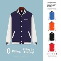 Blouson Bomber Tendance Personnalisé en Coton, Col Rabattu Épais en Polaire, Manteau Hiver Slim Style Streetwear pour Réunion de Classe