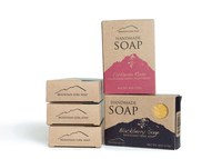 Boîte d'emballage cosmétique carrée biodégradable en kraft brun écologique personnalisée pour savon, boîte à savon pliante en carton avec logo personnalisé