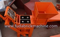 Machine manuelle de fabrication de briques Lego à emboîtement de boue de terre d'argile QMR2-40