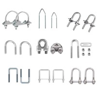 Pince d'accessoires de support croisé de matériel de montage de boulon en U d'acier inoxydable pour le mât d'antenne cellulaire