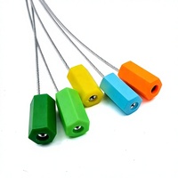 Sello de Seguridad Hexagonal Personalizado para Cables, de ABS, a Prueba de Manipulación, para Contenedores Logísticos, con Logotipo y Código de Barras