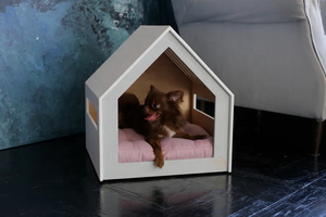 Offre Spéciale nouveau Design bicolore maison pour animaux de compagnie moderne lit pour animaux de compagnie meubles intérieur chien maison chien chenil chien caisse - Product Image 2