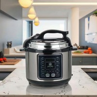Autocuiseur électrique personnalisé en acier inoxydable 6L grande capacité multifonction réservation intelligente pour soupe de riz