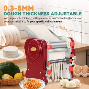 CHANG QING Macchina Elettrica Commerciale Automatica per Pasta e Noodle 2-in-1, Rullo per Impasto Resistente con Lama da 2mm/6mm, Nuovo - Product Image 2