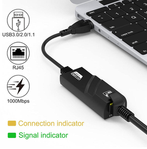 SIPU Penjualan Terlaris Adaptor LAN <span class=keywords><strong>Ethernet</strong></span> Gigabit USB3.0 Transmisi Kecepatan Tinggi 3.0 ke RJ45 Konverter Jaringan untuk Laptop - Product Image 2