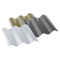 Lámina de Techo de Policarbonato, Panel de PC Corrugado con Recubrimiento UV, Material de Techo Ligero para Grandes Proyectos de Construcción