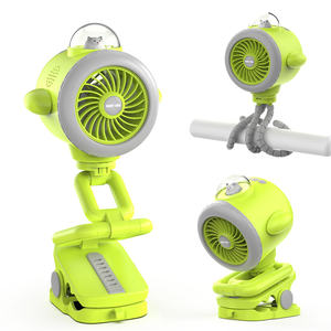 Ventilador para Cochecito de Bebé con Altavoz Bluetooth y Lámpara de Iluminación, Mini Ventilador Portátil Recargable de Entretenimiento - Product Image 3