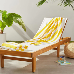 Asciugamano in spugna turca in cotone 100% ecologico, traspirante, super assorbente, morbido, a righe, ad asciugatura rapida, per piscina e <span class=keywords><strong>spiaggia</strong></span> - Product Image 5