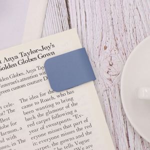 Wholesale Pu Leather Concise Magnetic Textbooks Fashion Notebook Clip Magnet Durable <b>Bookmark</b> <b>Gift</b> for Read Lovers - Product Image 2