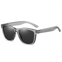 Lunettes de soleil carrées à monture intégrale QY modèle 3039 à prix économique, logo personnalisé, protection UV400, polarisées, en plastique, unisexe, options blanc et bleu