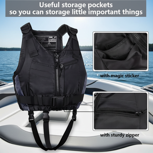 <span class=keywords><strong>Gilet</strong></span> de <span class=keywords><strong>flottabilité</strong></span> réglable pour adultes, <span class=keywords><strong>gilet</strong></span> de sauvetage pour kayak, pêche, sports nautiques, norme CE - Product Image 2