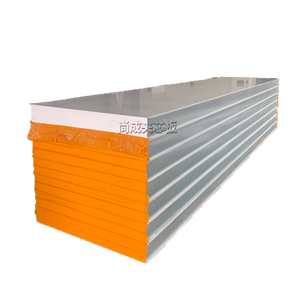 Panneau sandwich mural de cloison détachable en acier préfabriqué, léger, en mousse EPS, structure en acier, couleur acier - Product Image 1