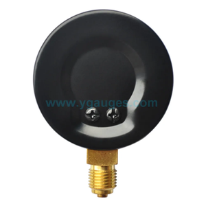 เกจวัดความดันอากาศเคสทำสีเหล็กพร้อมตัวชี้สีแดง - Product Image 5