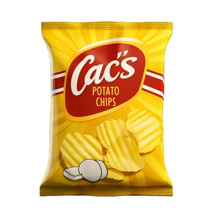 Bolsa de sellado trasero de suministro de fábrica impresa personalizada, patatas fritas de plátano, patatas fritas <span class=keywords><strong>Jolo</strong></span>, bolsa de embalaje de Aperitivos crujientes picantes - Product Image 1