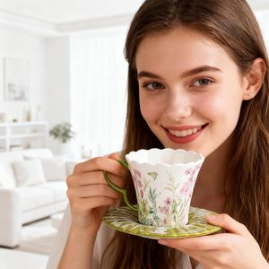 Taza <span class=keywords><strong>de</strong></span> Porcelana Moderna <span class=keywords><strong>de</strong></span> 260 ml con Diseño Contemporáneo <span class=keywords><strong>para</strong></span> Espresso, <span class=keywords><strong>para</strong></span> Uso en Cafeterías y Regalos Empresariales - Product Image 3