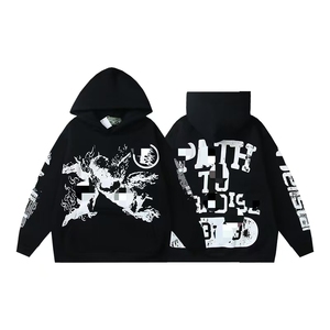 Disponibile con Spedizione Rapida, Alta Qualità, 100% Cotone, Felpe Hip Hop Hell and Star con Stampa DTG, Tuta Hell Star 1:1 - Product Image 3