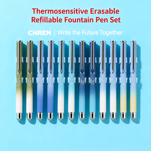 Penna <span class=keywords><strong>Stilografica</strong></span> Innovativa con Colore Sfumato Cangiante, <span class=keywords><strong>Inchiostro</strong></span> <span class=keywords><strong>Blu</strong></span> Cancellabile a Frizione, per Bambini e Studenti, Regalo Creativo per la Scuola - Product Image 1