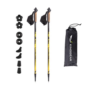 2 pièces Personnalisé portable <span class=keywords><strong>nordique</strong></span> 2-section 100% En Fiber <span class=keywords><strong>De</strong></span> Carbone Télescopique rétractable <span class=keywords><strong>bâton</strong></span> <span class=keywords><strong>de</strong></span> marche <span class=keywords><strong>nordique</strong></span> - Product Image 1