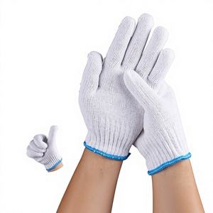 <span class=keywords><strong>Guantes</strong></span> de Protección Laboral de Algodón Blanco Liso de 500g, Tejido Denso y Grueso, para Trabajo Manual, Venta al Por Mayor, Hechos en China - Product Image 1