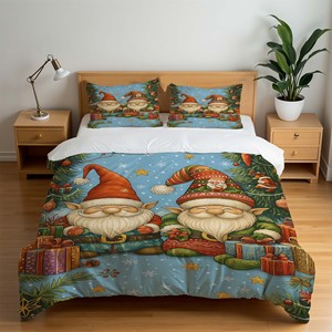 Vente en gros de housse de <span class=keywords><strong>couette</strong></span> en tissu synthétique brossé à rayures chaudes, style européen et américain, avec motifs de dessins animés et d'<span class=keywords><strong>anime</strong></span>, ensemble trois pièces - Product Image 2