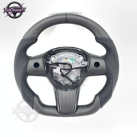 Expédition rapide d'usine avec volant de voiture en fibre de carbone chauffant pour Tesla Model 3 Model Y 2023-2026