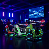 Simulador de Carreras de F1 GT4 Ultra Fascinante con 3 Pantallas VR, Realidad Virtual en Interiores con Estructura Metálica para Uso en Casa o en Centros Comerciales