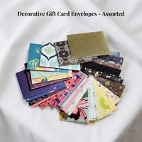 Ensemble d'enveloppes miniatures de luxe à motifs floraux, imprimées en couleur, avec pelliculage mat, pour cartes-cadeaux et espèces