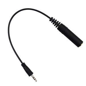 Câble audio auxiliaire 3,5 mm, 3 pôles, plaqué or, femelle vers mâle, TRS stéréo, PVC, blindage en feuille de cuivre pur, garantie 12 mois pour téléphone et voiture - Product Image 1
