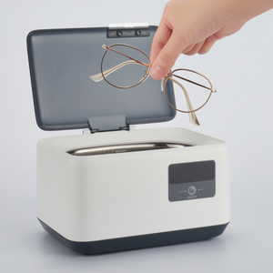 OEM Custom Mini portatile macchina da bagno ad ultrasuoni dentale sonico pulitore per dentiere gioielli orologi occhiali per uso domestico elettrico - Product Image 2