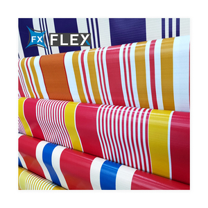 Flfx PVC Tarpaulin sọc cuộn không thấm nước đầy màu sắc PVC Tarpaulin sọc mái hiên vải - Product Image 1