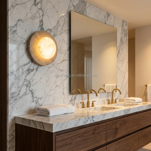 Italienische Luxus-Deckenleuchte aus Grün-Weißem Marmor, Modernes <span class=keywords><strong>LED</strong></span>-Design aus Eisen für Wohnzimmer, Schlafzimmer, Hotel, Bar, Flur und Gang - Product Image 4