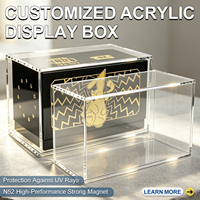 Boîte de présentation acrylique Wanxing ETB 25e anniversaire, 5 mm, 100 % anti-UV, transparente comme du cristal, aimant N52 pour boîte Elite Trainer
