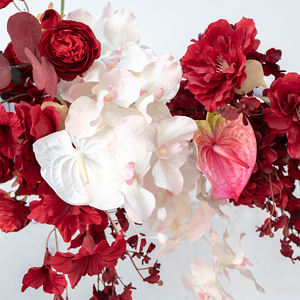 <span class=keywords><strong>ซุ้ม</strong></span><span class=keywords><strong>ดอกไม้</strong></span>ประดิษฐ์สีแดงทำมือระดับพรีเมียม - สำหรับ<span class=keywords><strong>งาน</strong></span>แต่ง<span class=keywords><strong>งาน</strong></span>และงานเลี้ยงฉลองวันหยุด - Product Image 3