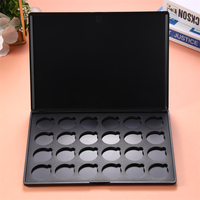 Kundenspezifische Logo-Plastik-Lidschattenpalette Verpackungsbox Leere Make-up-Palette Kosmetik-Etui Palette 24-Farben-Lidschatten-Behälter